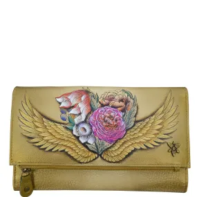 1136-AGG Anuschka Three Fold Clutch Style