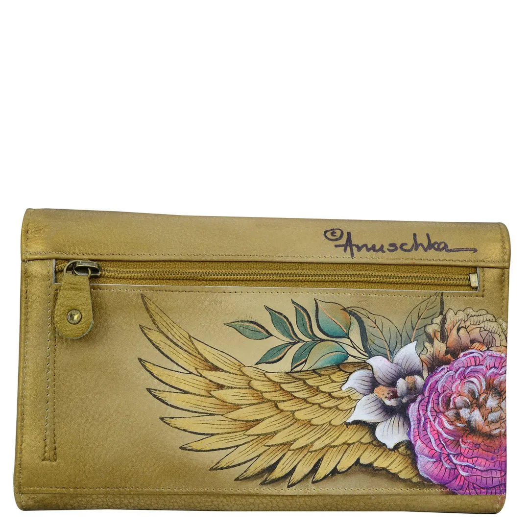 1136-AGG Anuschka Three Fold Clutch Style