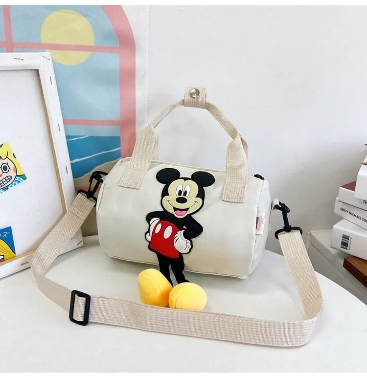 2021 New Disney Shoulder Bags Cartoons Mickey Mouse Nylon Bag Women Messenger Bag Cute Anime Fashion Handbag Gifts for Girls