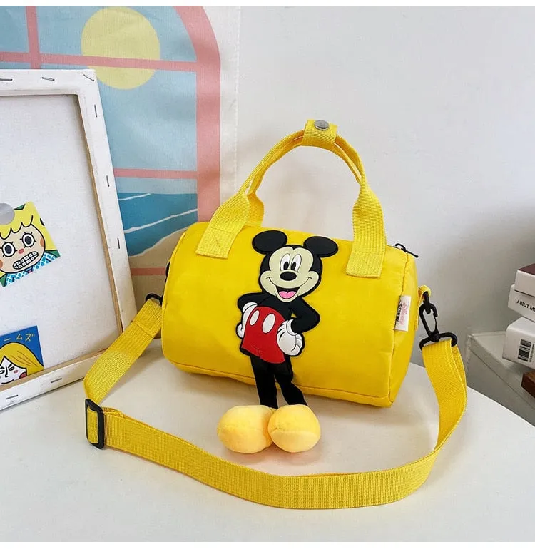 2021 New Disney Shoulder Bags Cartoons Mickey Mouse Nylon Bag Women Messenger Bag Cute Anime Fashion Handbag Gifts for Girls