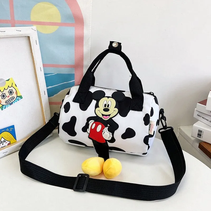 2021 New Disney Shoulder Bags Cartoons Mickey Mouse Nylon Bag Women Messenger Bag Cute Anime Fashion Handbag Gifts for Girls