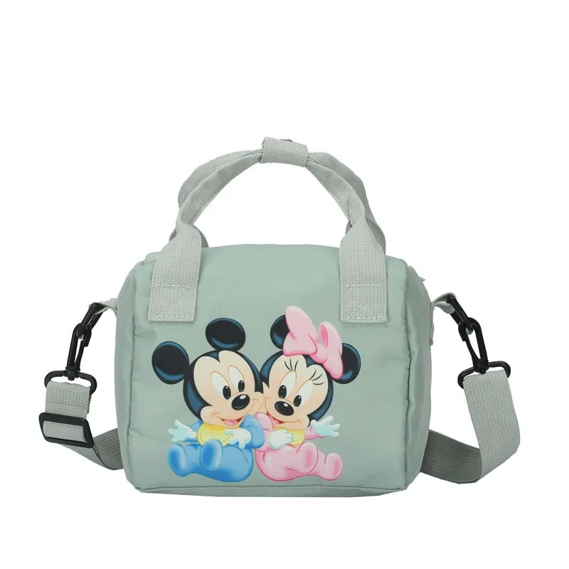 2021 New Disney Shoulder Bags Cartoons Mickey Mouse Nylon Bag Women Messenger Bag Cute Anime Fashion Handbag Gifts for Girls