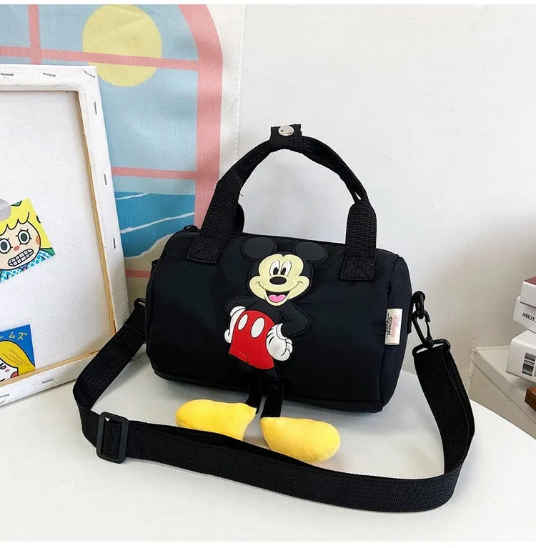 2021 New Disney Shoulder Bags Cartoons Mickey Mouse Nylon Bag Women Messenger Bag Cute Anime Fashion Handbag Gifts for Girls