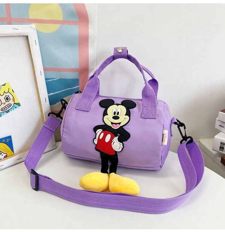 2021 New Disney Shoulder Bags Cartoons Mickey Mouse Nylon Bag Women Messenger Bag Cute Anime Fashion Handbag Gifts for Girls