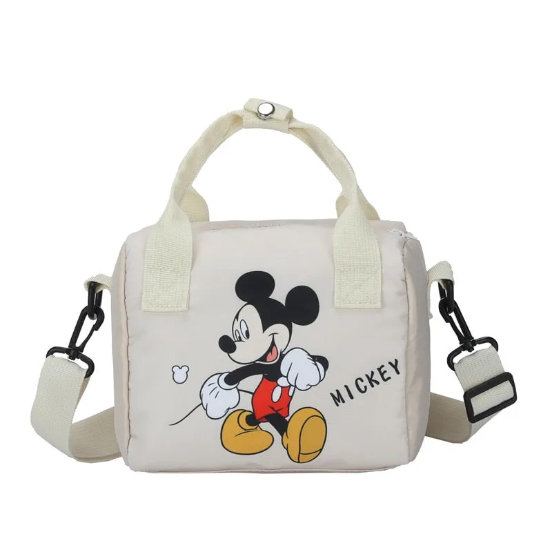 2021 New Disney Shoulder Bags Cartoons Mickey Mouse Nylon Bag Women Messenger Bag Cute Anime Fashion Handbag Gifts for Girls