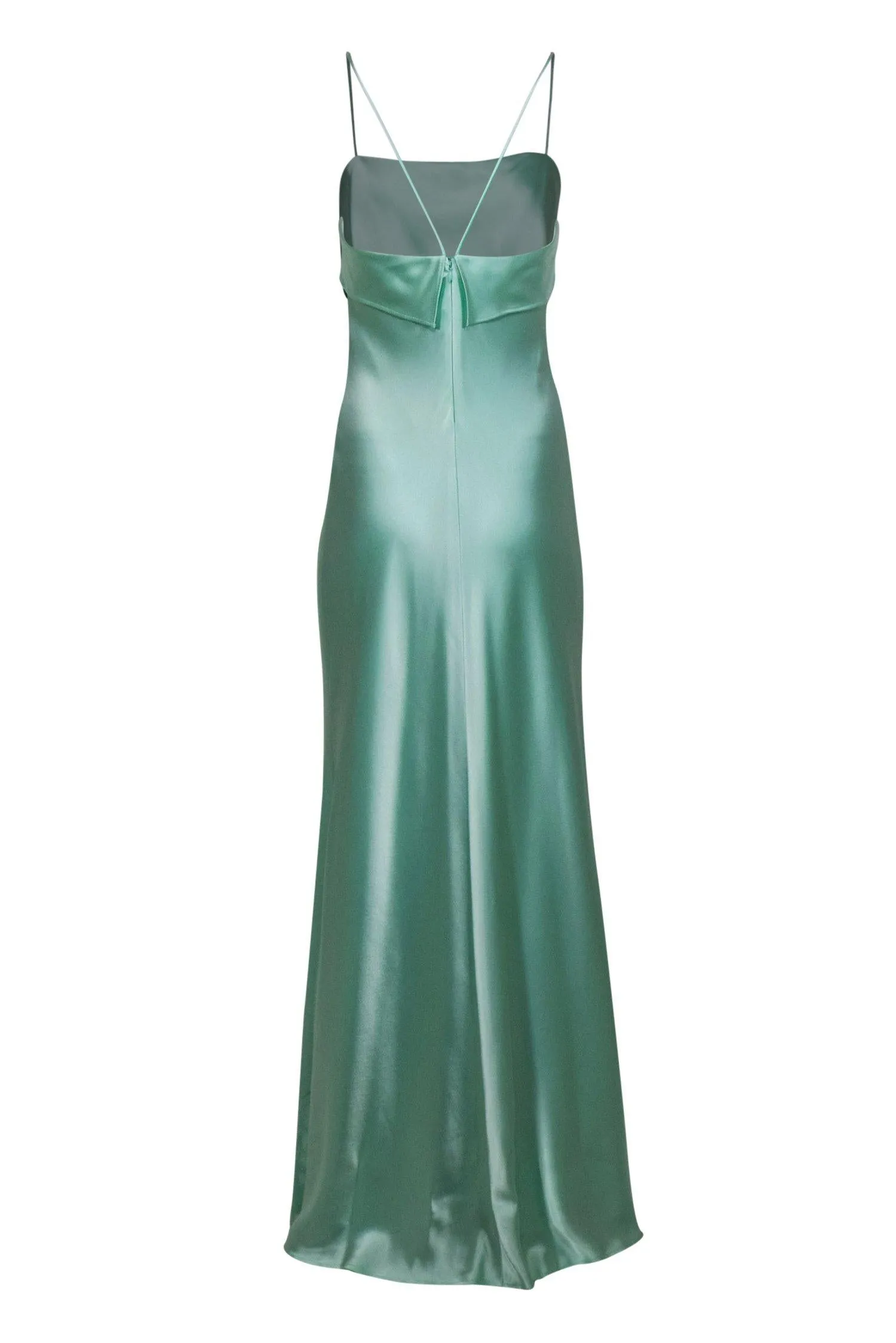 ABS by Allen Schwartz - Mint Green Satin Slip Gown Sz 6