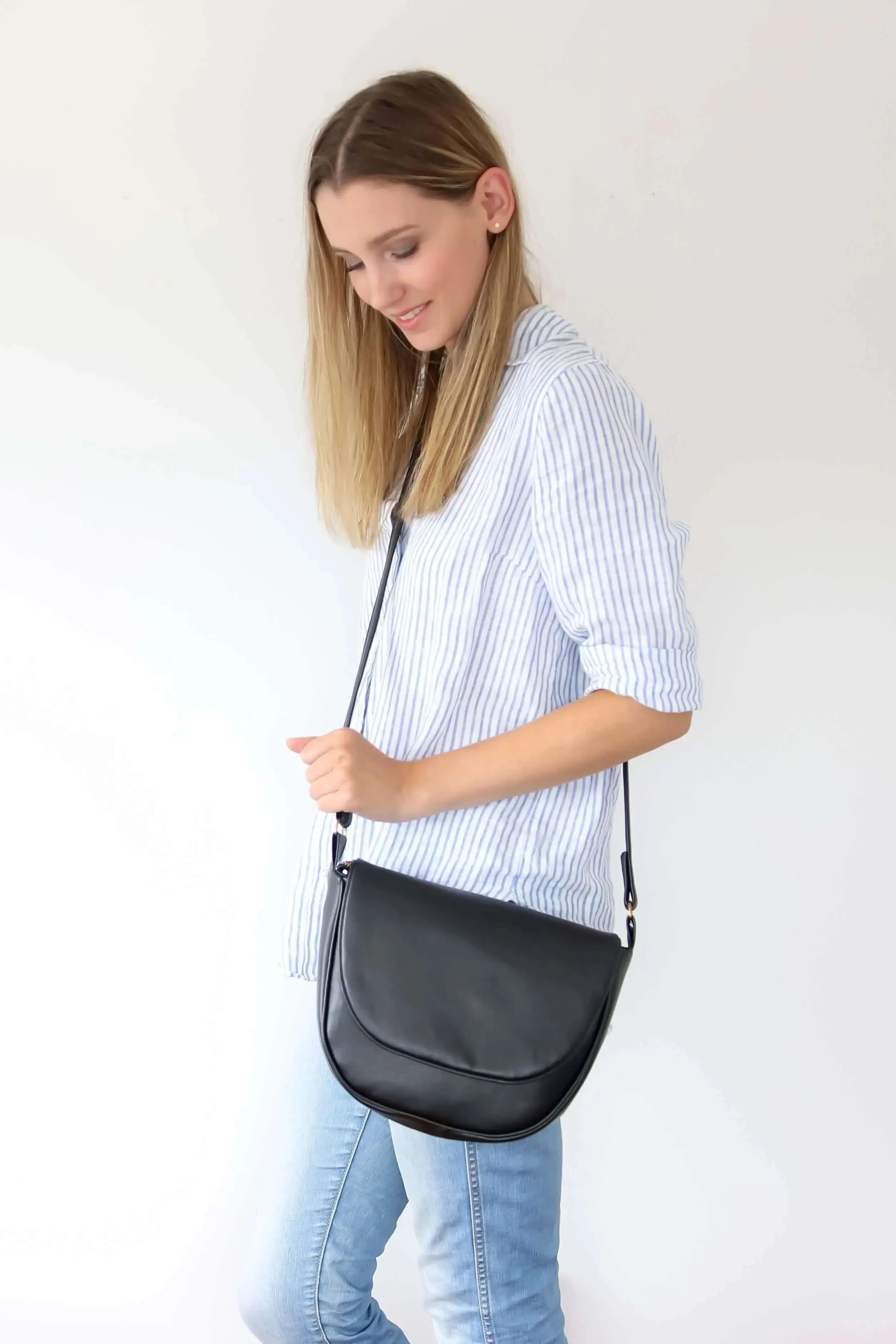 Alia - Cactus Leather Saddle Vegan Bag