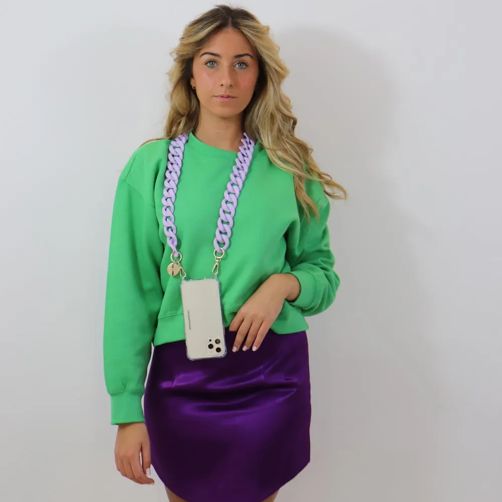 ALICE PHONE CHAIN MATTE LILAC