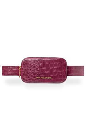 Amber Beltbag Burgundy Croco