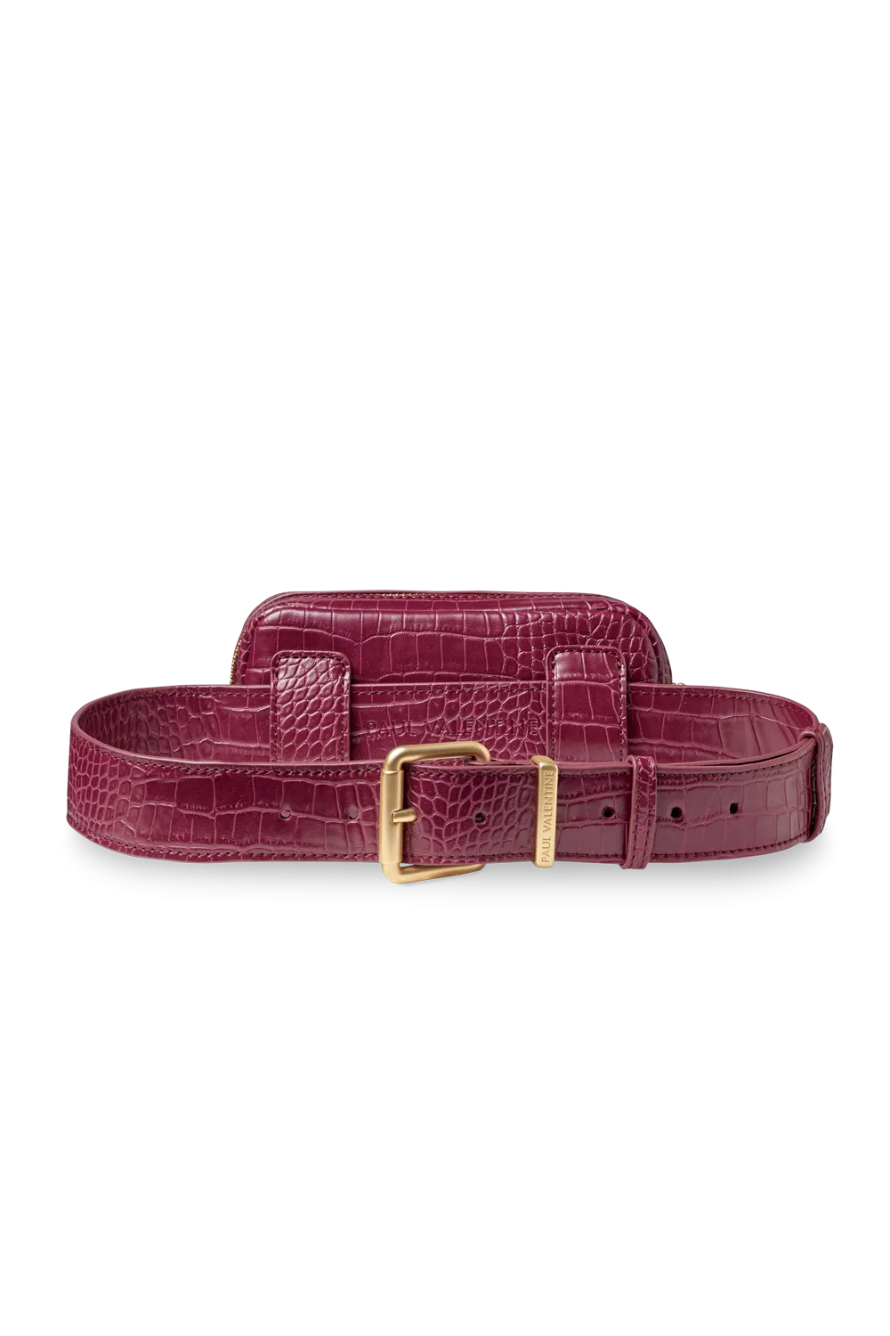 Amber Beltbag Burgundy Croco