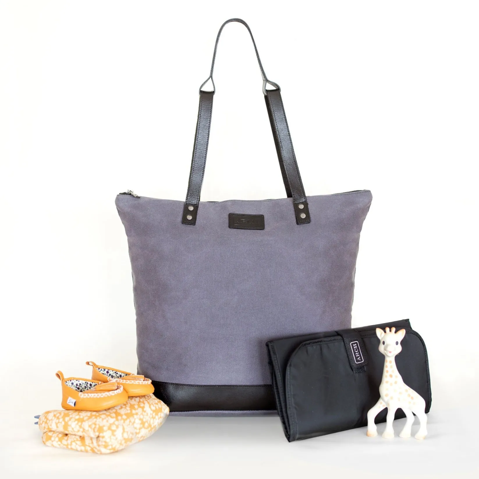 Arch Luxe Nappy Bag Grey