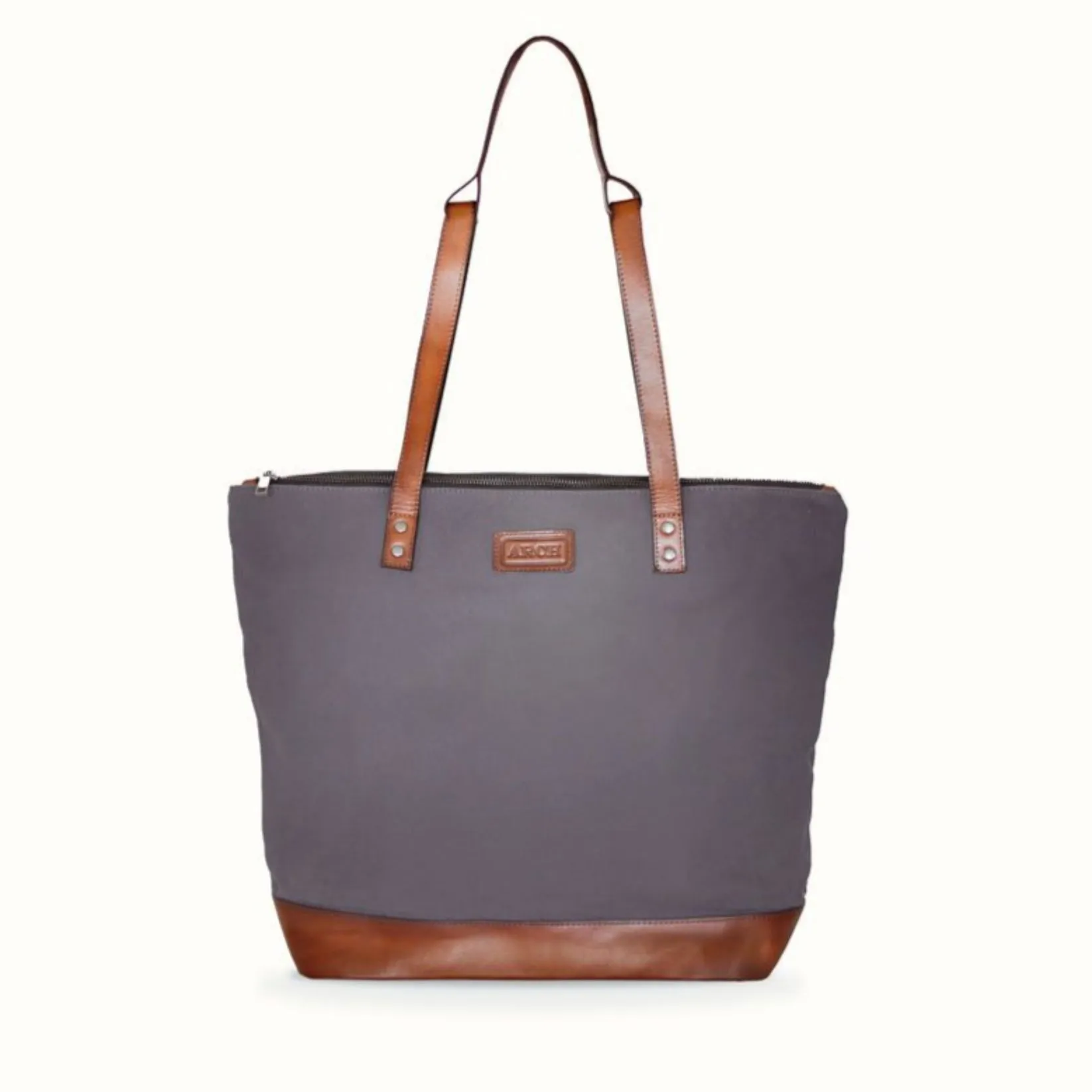 Arch Luxe Nappy Bag Grey/Tan