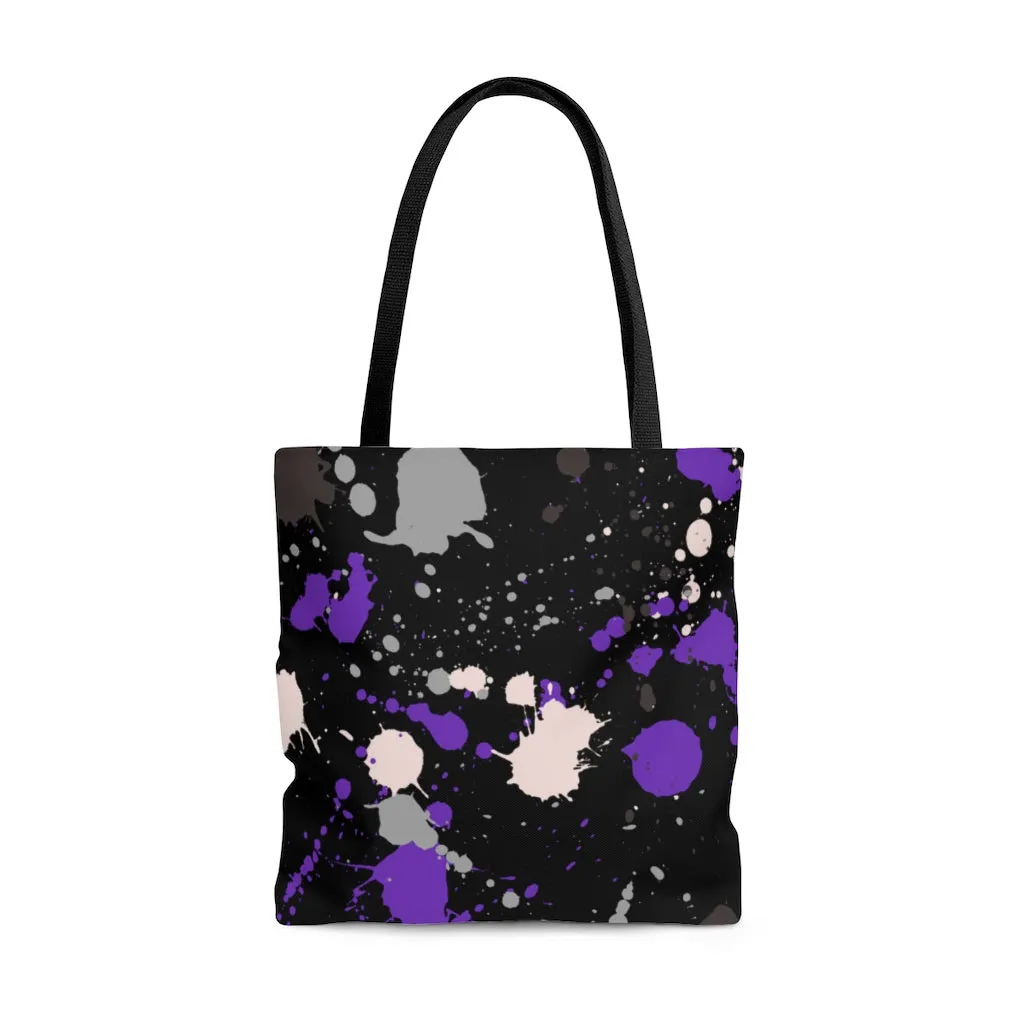 Asexual Paint Splash Tote Bag