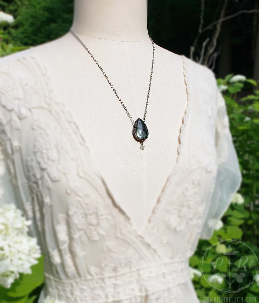 Avalon ~ Labradorite & Star Gothic Arch Amulet