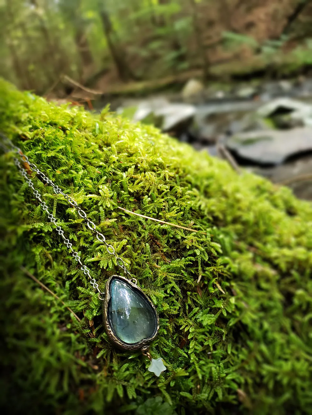 Avalon ~ Labradorite & Star Gothic Arch Amulet