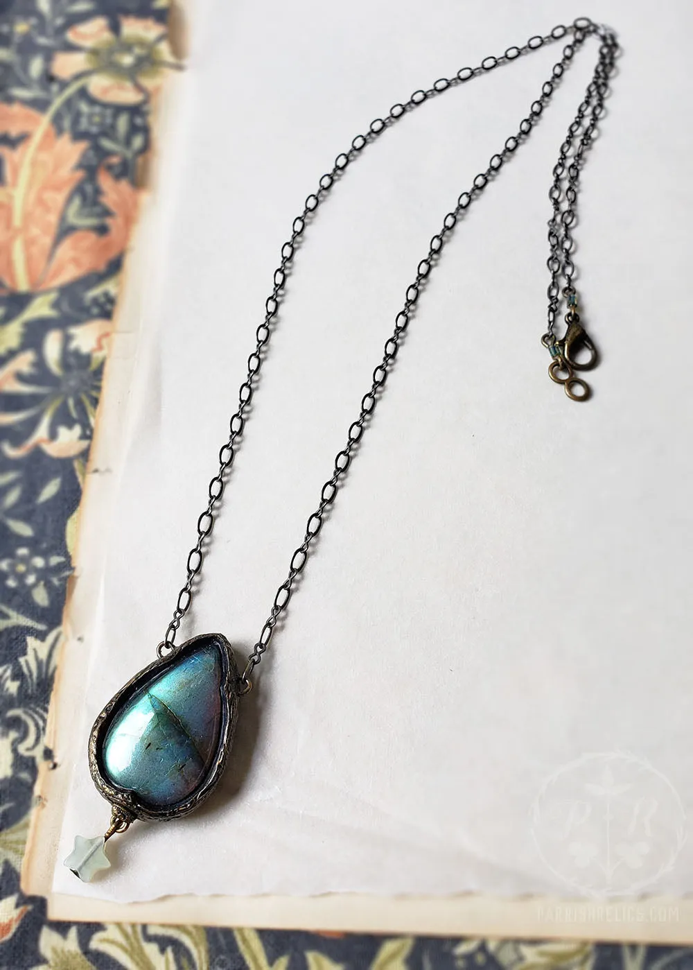 Avalon ~ Labradorite & Star Gothic Arch Amulet