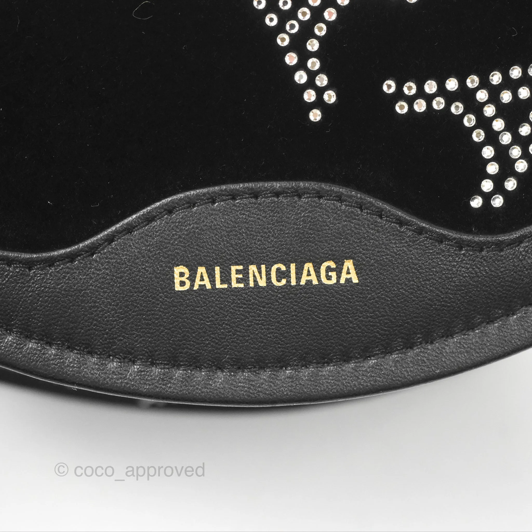 Balenciaga Souvenirs XXS Eiffel Tower Print Belt Bag Black Velvet