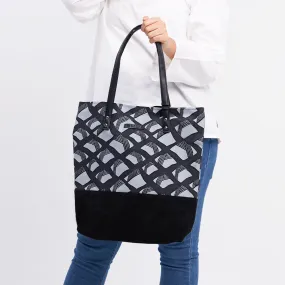 Batik Tote Bag (Canvas base) - Black Nasi Lemak