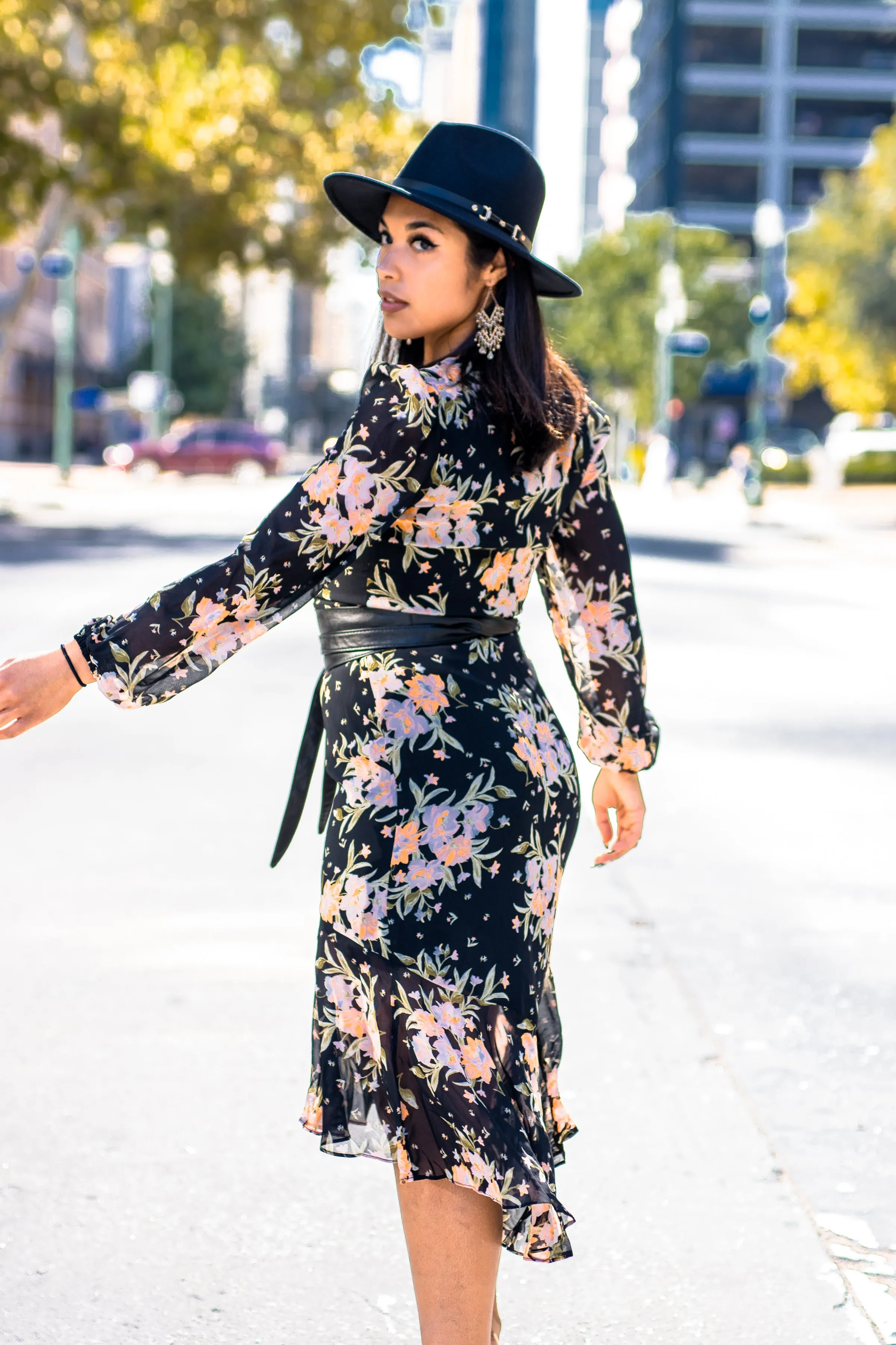 Black Floral Dress | Black Dress