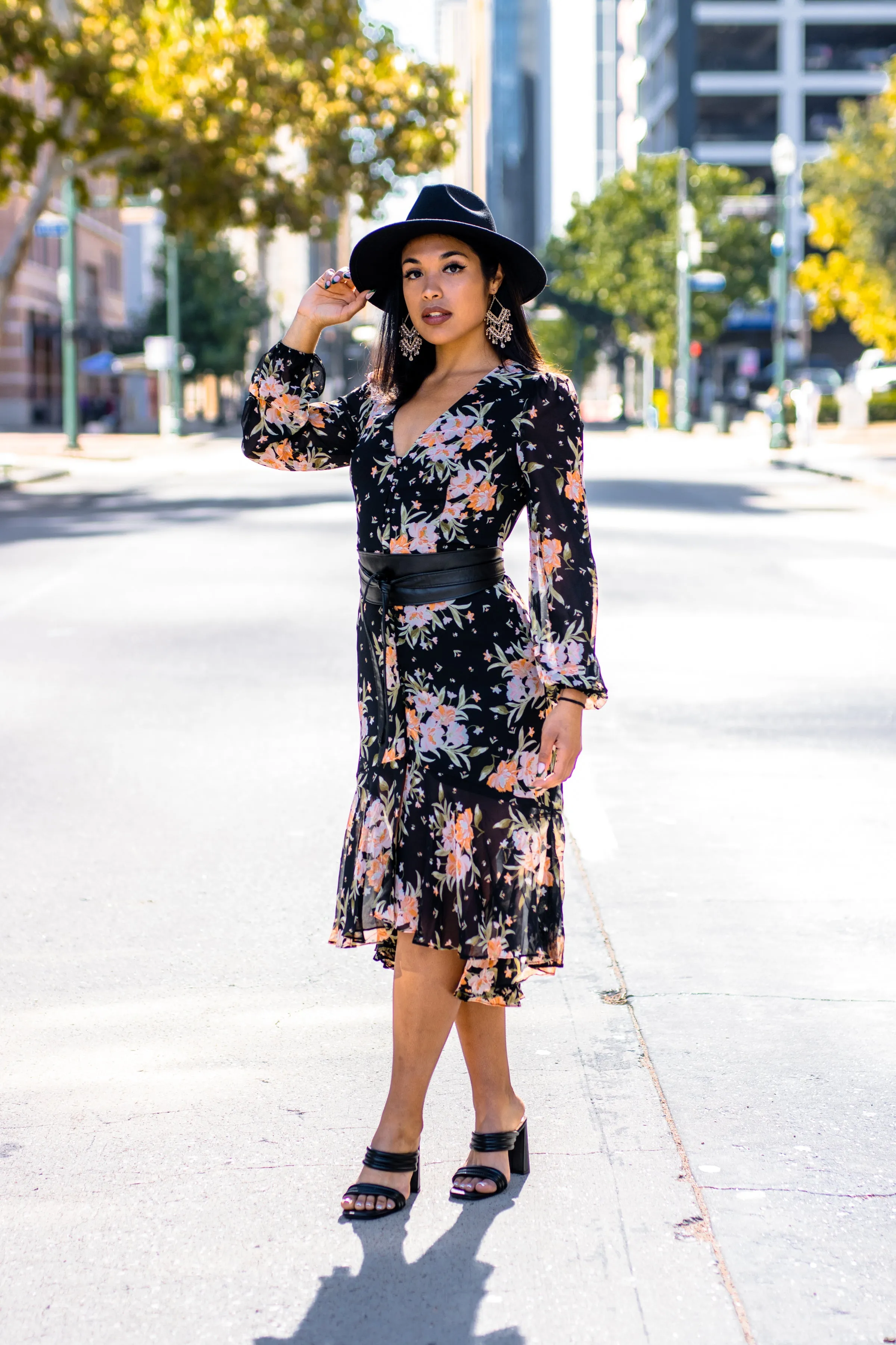 Black Floral Dress | Black Dress