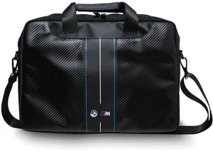 BMW Carbon & Blue Stripe Bag for 16" Laptop Black - BMCB15COMSCAKL