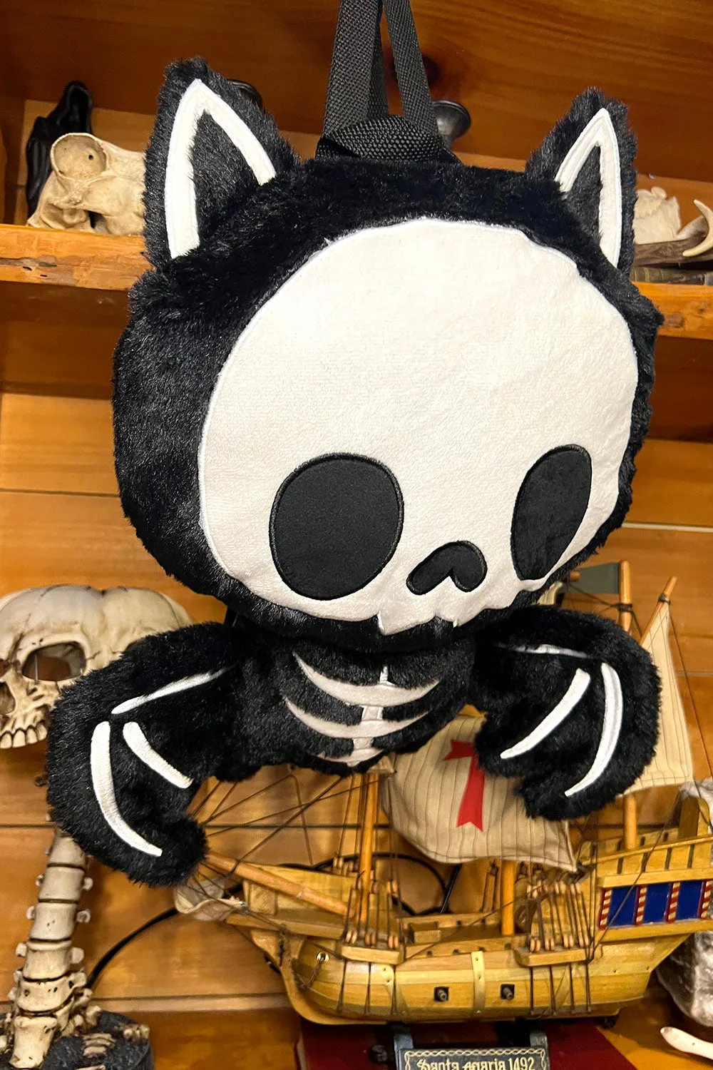 Bony Bat Plush Backpack