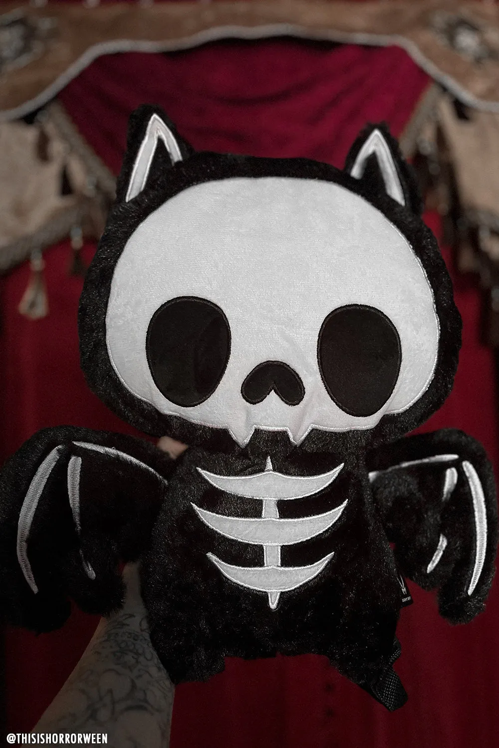 Bony Bat Plush Backpack