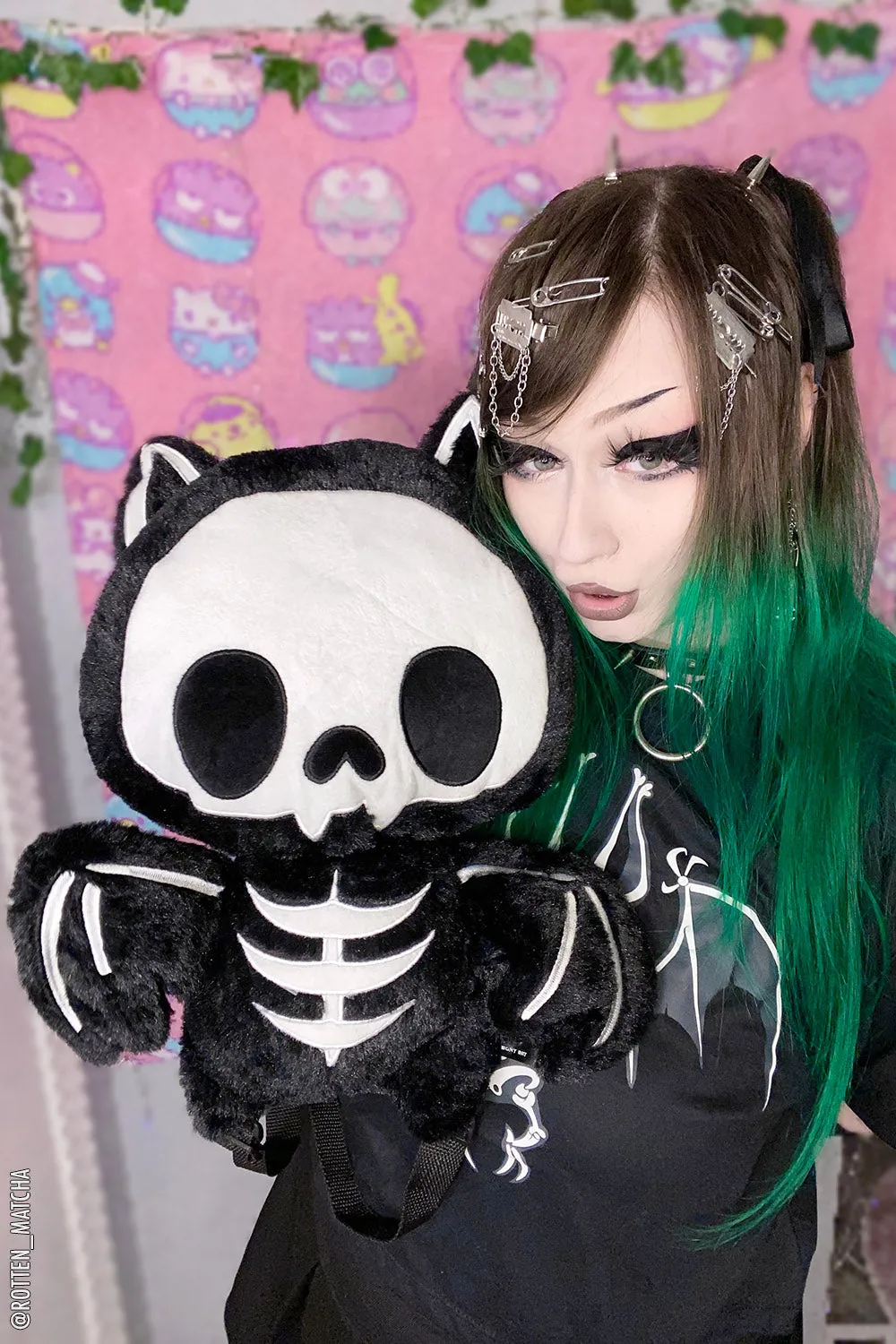 Bony Bat Plush Backpack