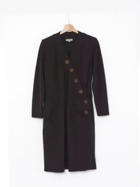 Brown Saint Laurent Rive Gauche Dress