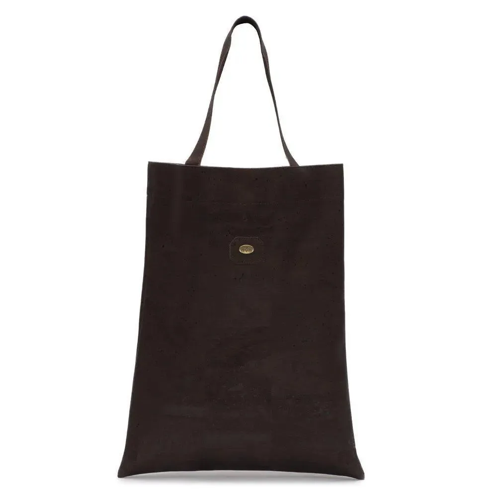 Brown Vegan cork shopping bag by Eve Cork