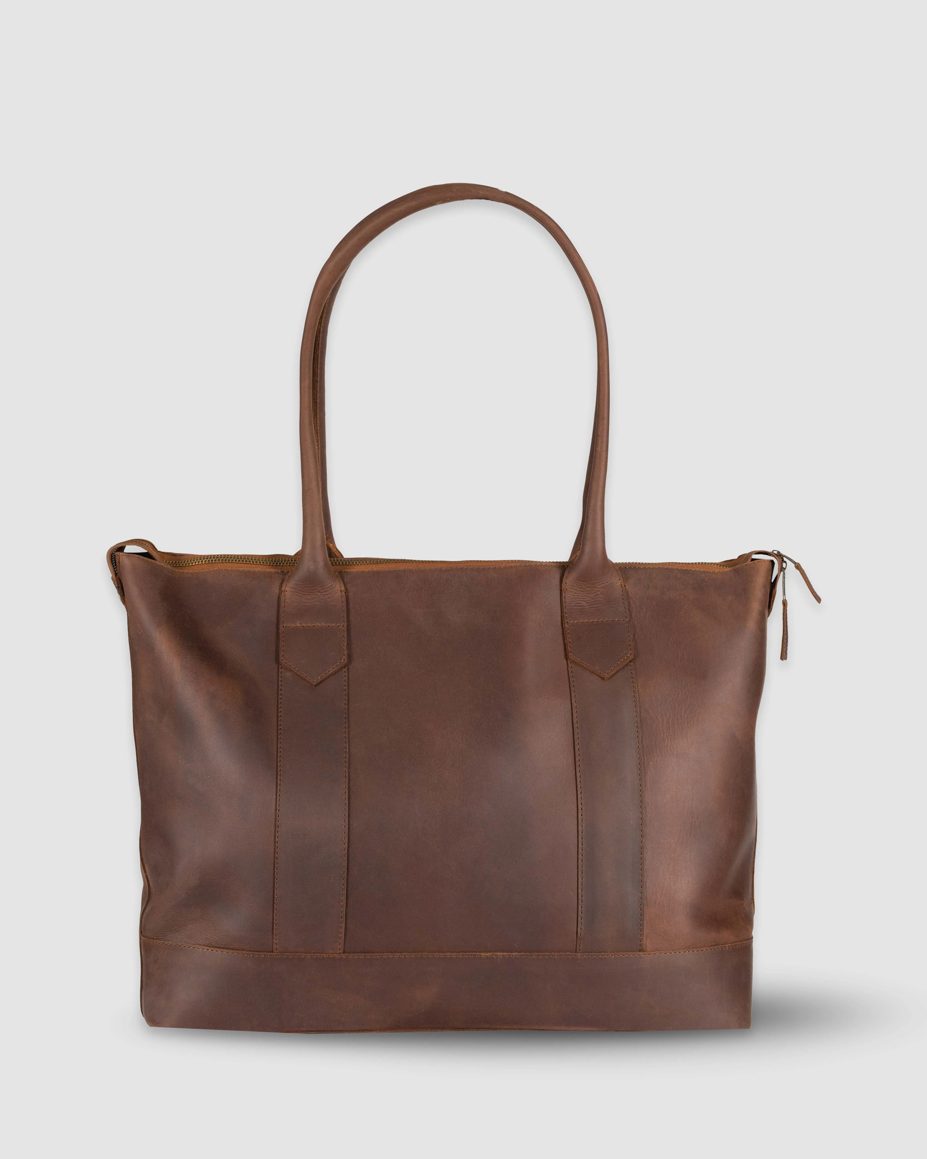 Cathy Zip Tote - Toffee