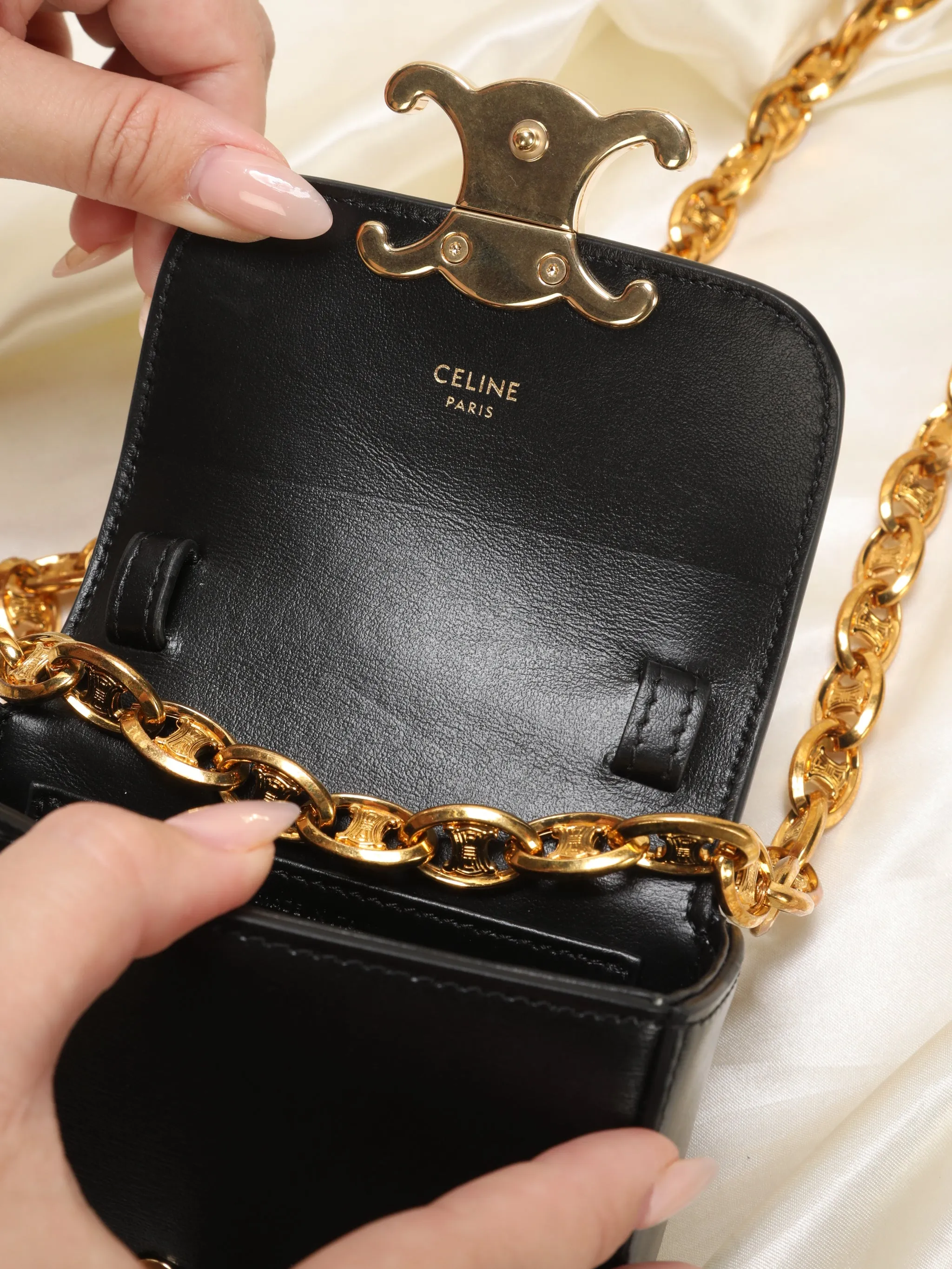 Celine Mini Triomphe with Extremely Rare Celine Triomphe Belt