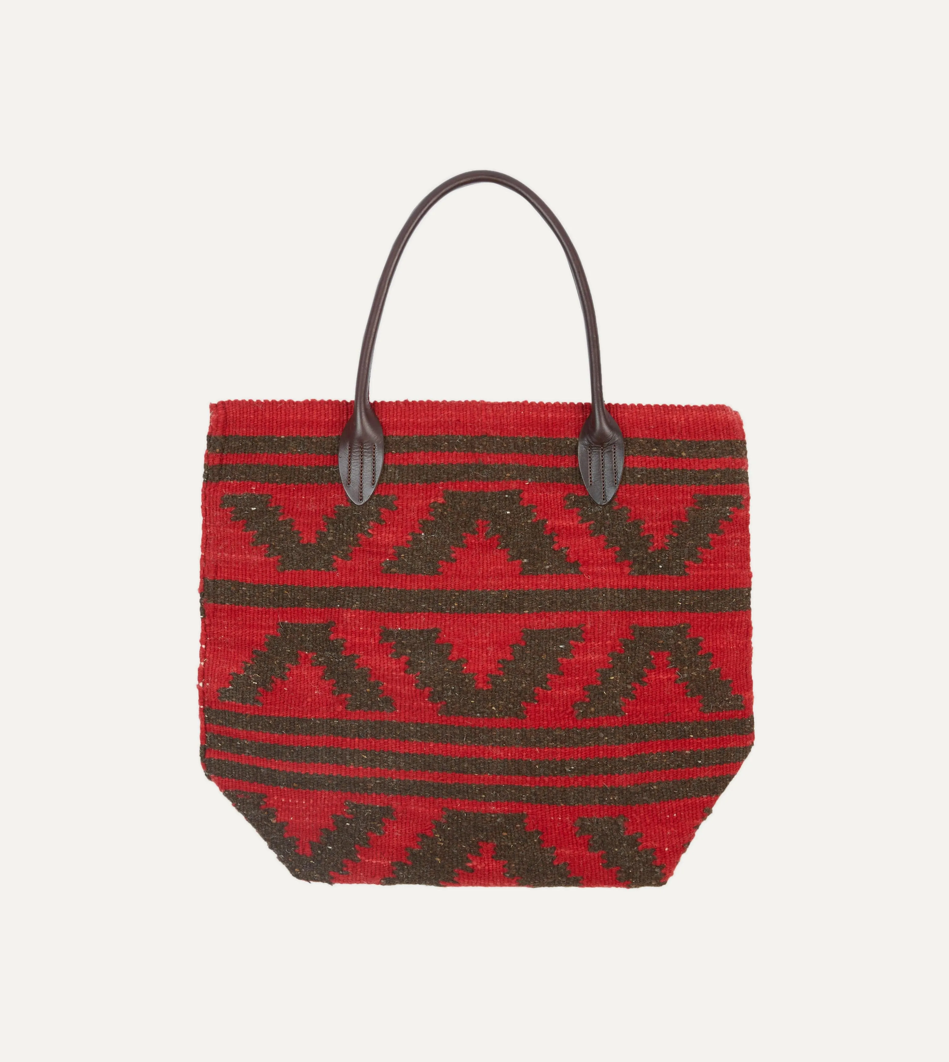 Chamula Antique Red Wool Blanket Tote