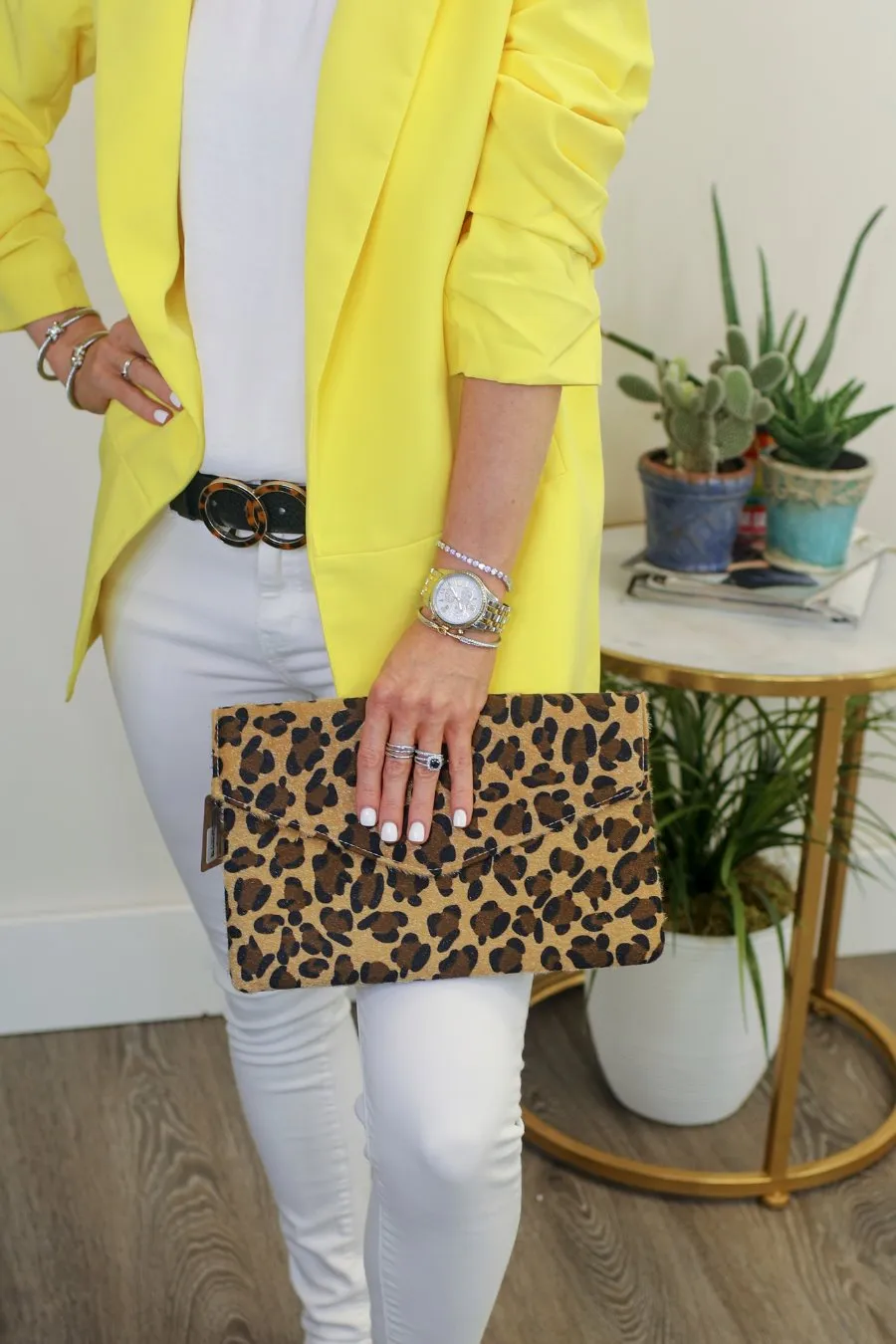 Chic Leopard Envelope Clutch