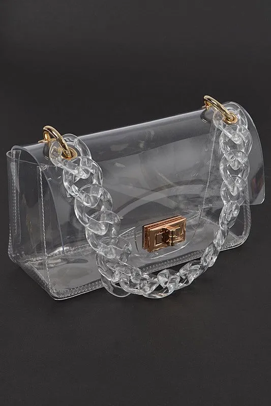 Clear Chain Transparent Purse