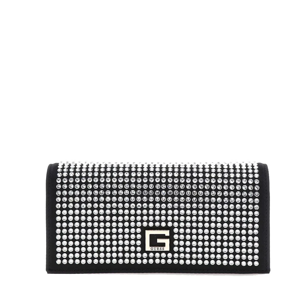 Clutch Donna a Mano GUESS Linea Gilded Glamour colore Nero