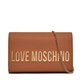 Clutch Donna con Tracolla LOVE MOSCHINO linea Smart Daily Maxi Lettering color Cammello