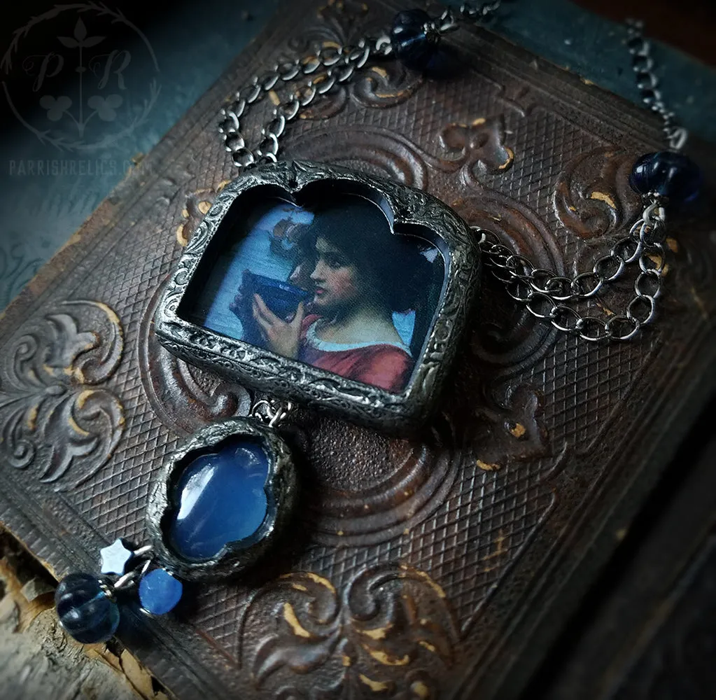 Destiny ~ JW Waterhouse Pictorial Shrine Amulet