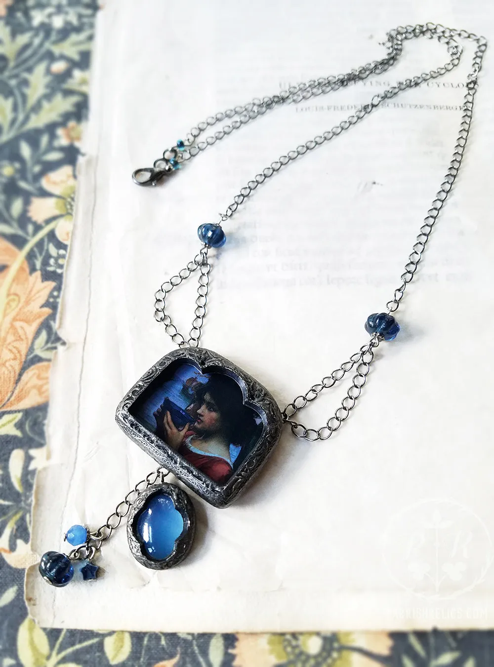 Destiny ~ JW Waterhouse Pictorial Shrine Amulet