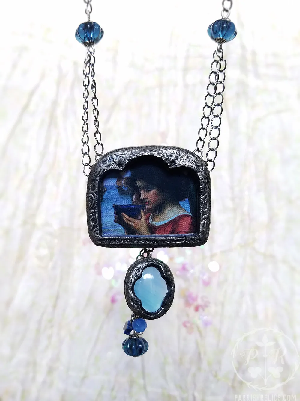 Destiny ~ JW Waterhouse Pictorial Shrine Amulet