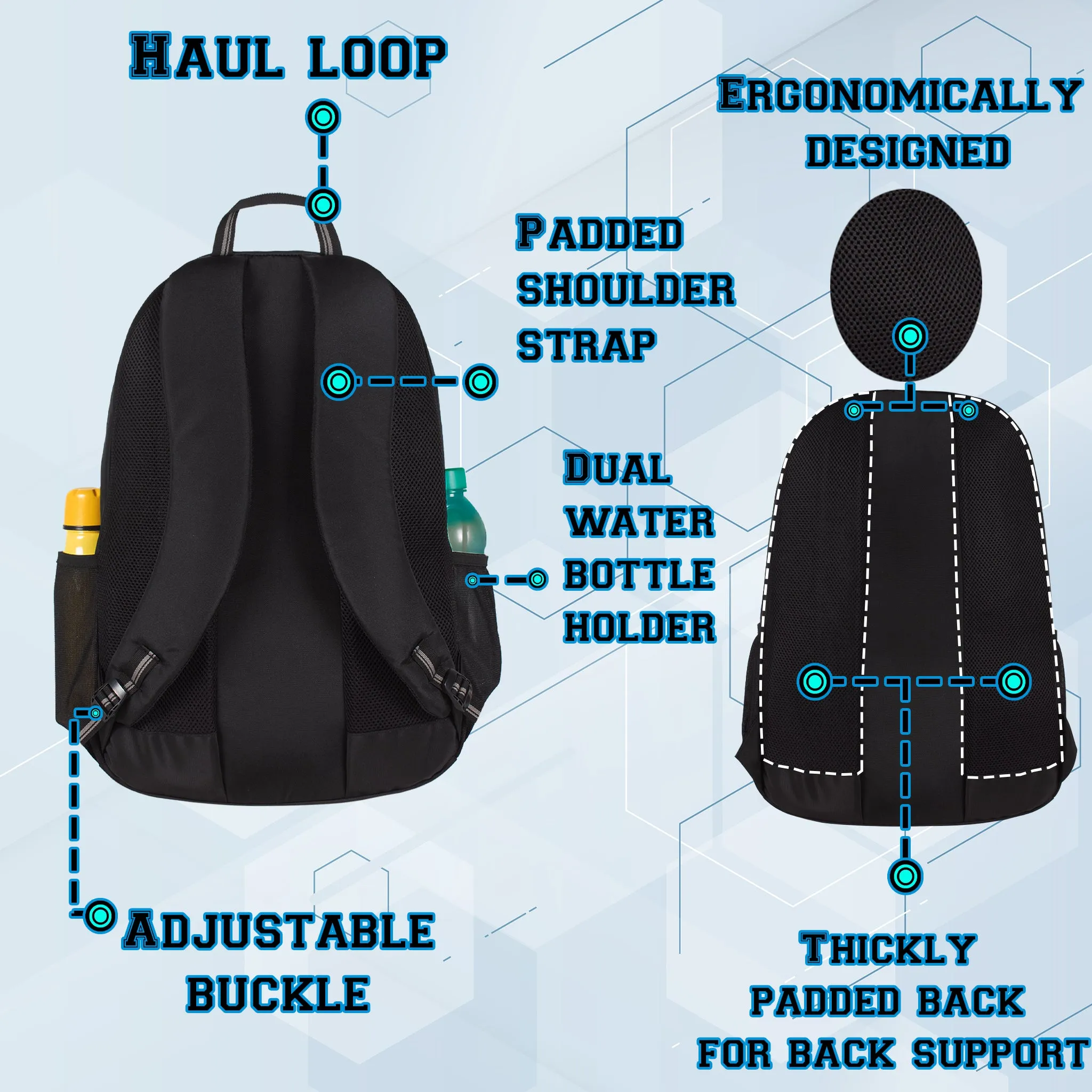 Euler 33L Black Laptop Backpack