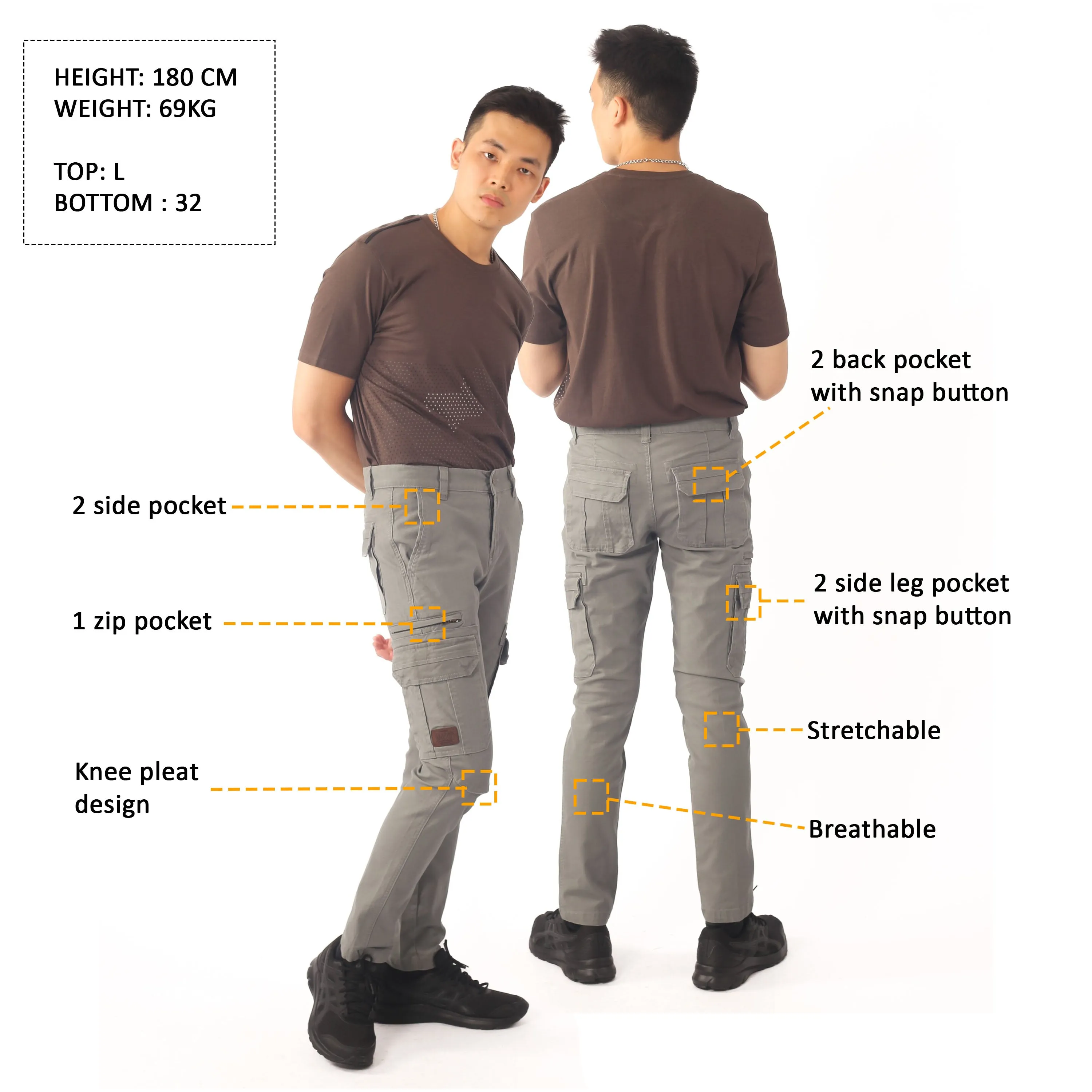 EXHAUST CARGO LONG PANTS [SLIM FIT] 1589