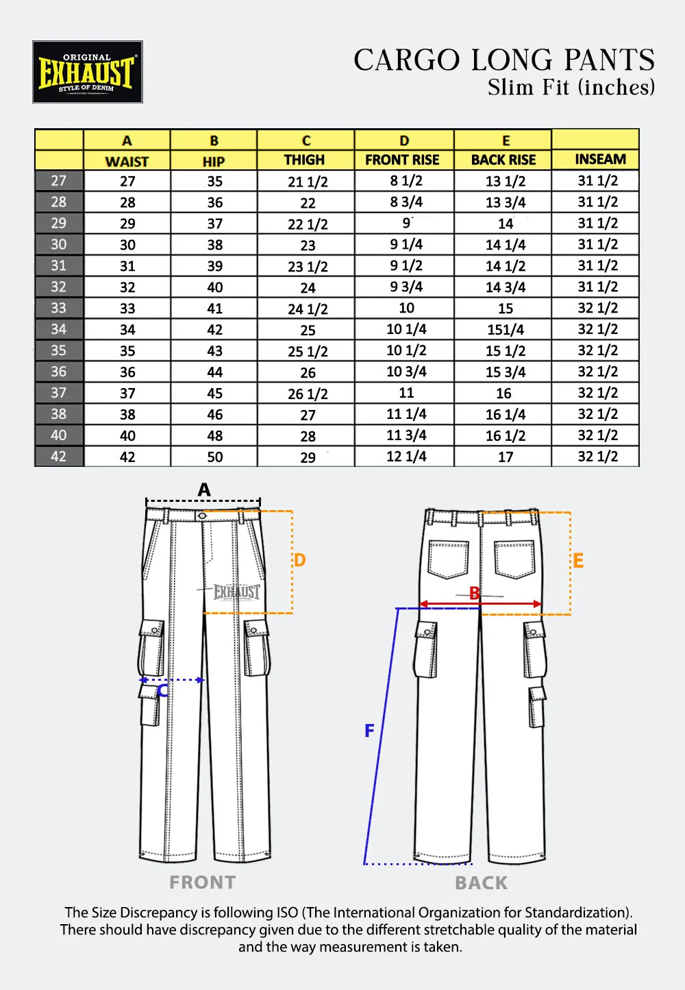 EXHAUST CARGO LONG PANTS [SLIM FIT] 1589