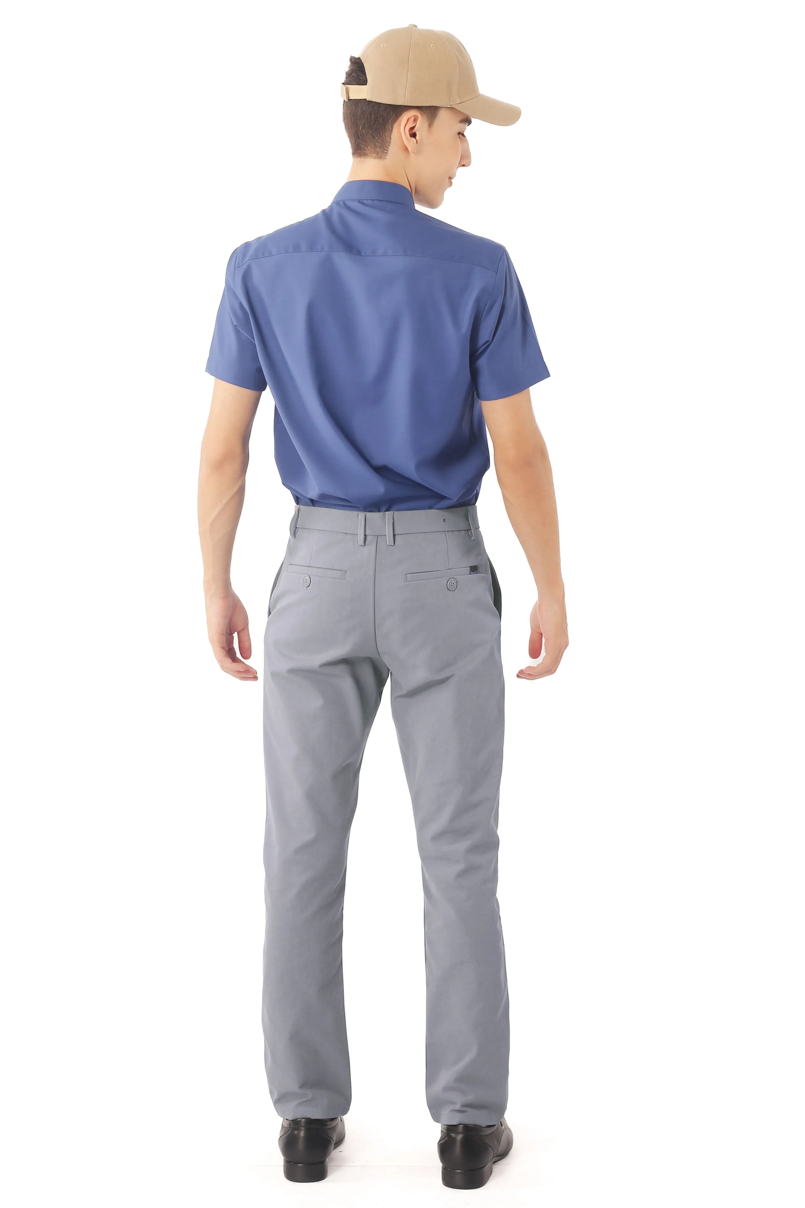 EXHAUST MEN'S SLACK LONG PANTS [SLIM FIT] 1642