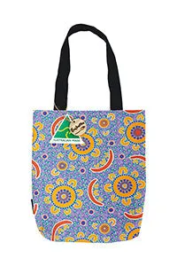 Family Camping Cotton Tote Bag Small