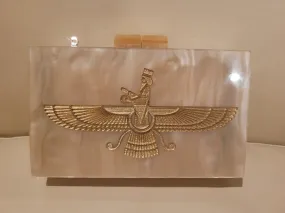 Farvahar Etched Clutch