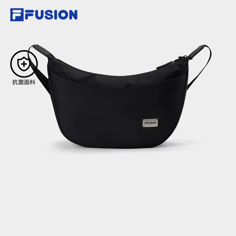 FILA FUSION INLINE Unisex Crossbody Bag in Ash/Black: Stylish and Functional