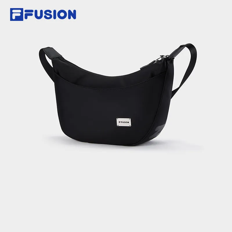 FILA FUSION INLINE Unisex Crossbody Bag in Ash/Black: Stylish and Functional