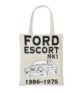 Ford Escort, Classic Car Canvas Tote Bag