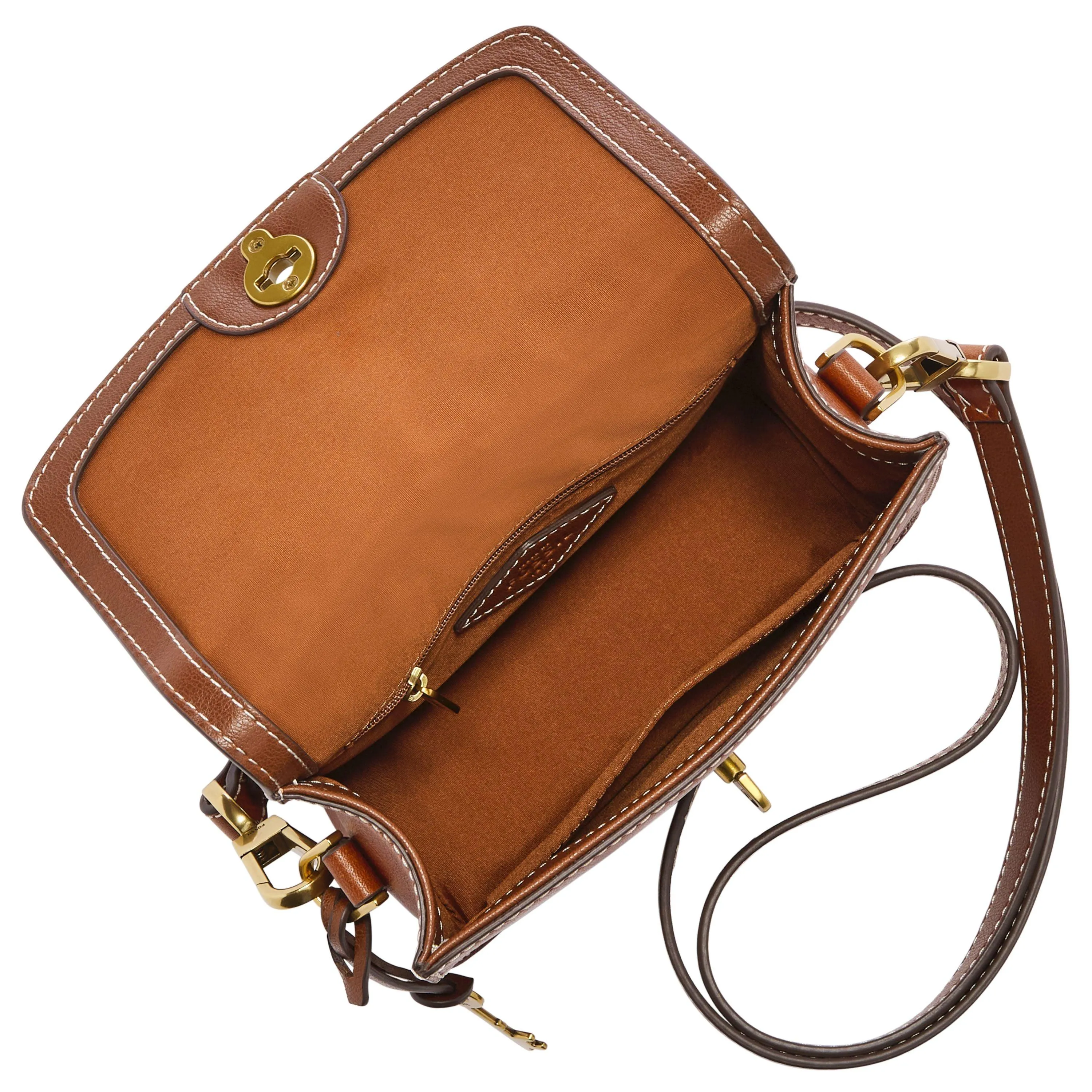 Fossil Women's Ainsley Eco Leather Small Flap Crossbody